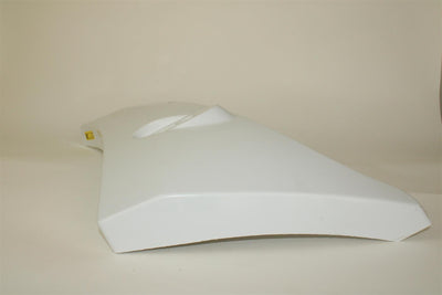 A white Dethleffs motorhome front bumper trim.