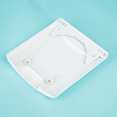 A white Dethleffs motorhome fuel cap cover.