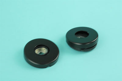 A black Sunlight motorhome door handle.