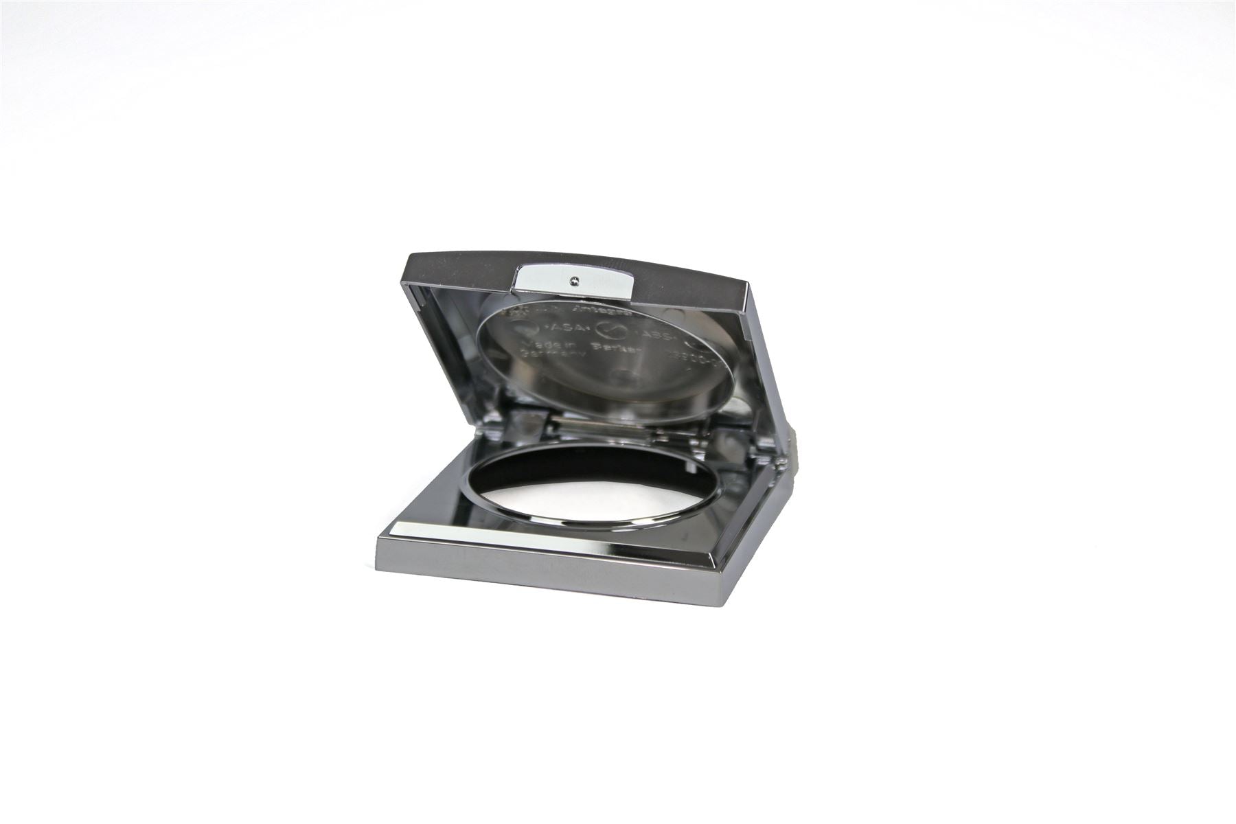Berker Frame with Hinged Lid - Chrome