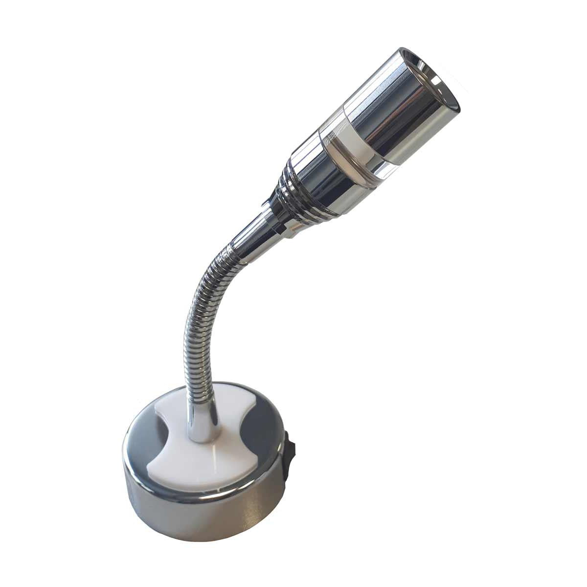 Dimatic Flexible Light with USB Port 60mm Base (12V / 1W / Warm White / IP20)