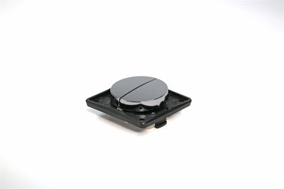 Berker Double Rocker Switch - Chrome