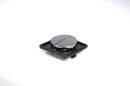 Berker Double Rocker Switch - Chrome