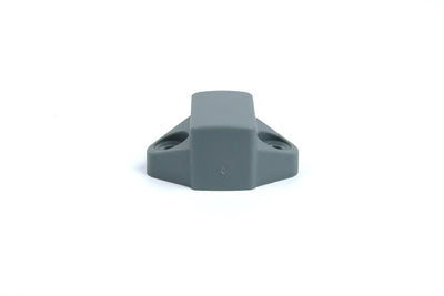 A grey Roller Team motorhome internal door catch.
