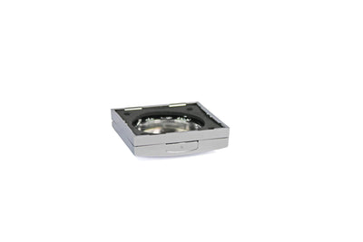 Berker Frame with Hinged Lid - Chrome