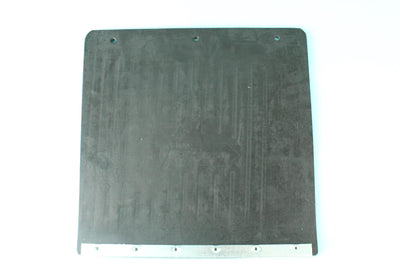 A grey Dethleffs motorhome mudflap.