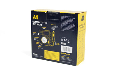 A black AA compact tyre inflator.