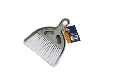 Dustpan and Brush Set - Grey