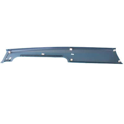 A grey Roller Team Autoroller 747 motorhome offside rear garage skirt.