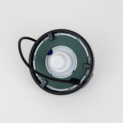 A black Dethleffs motorhome tank cap.
