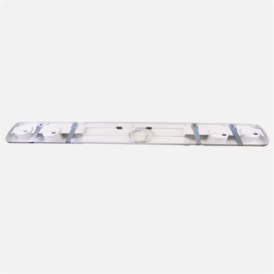 A white Roller Team Autoroller motorhome rear bumper.
