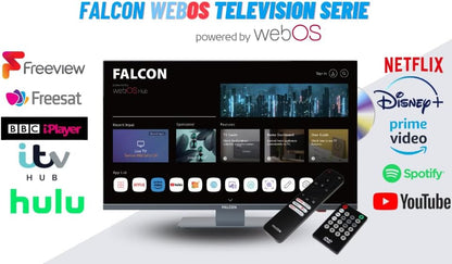 Falcon 22" Slim Bezel WebOS Multi-Voltage Smart TV HD Satellite & Cable Tuner WIFI Lan