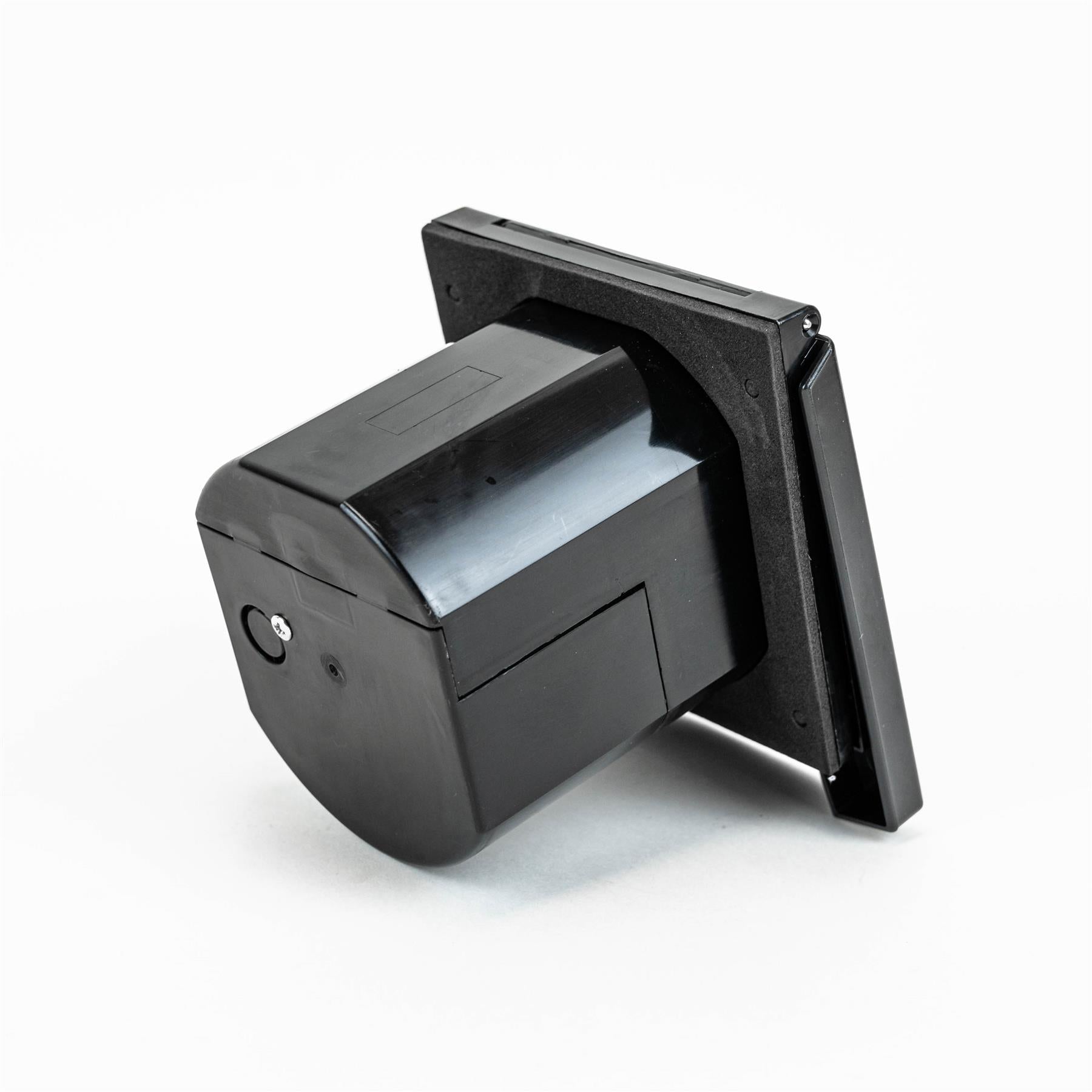 Mains Inlet, Flush Fitting - Black