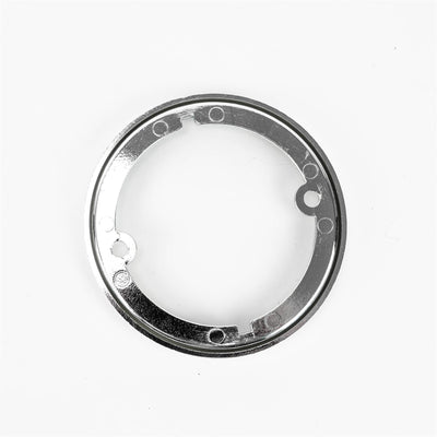 A chrome Roller Team motorhome rear light surround.