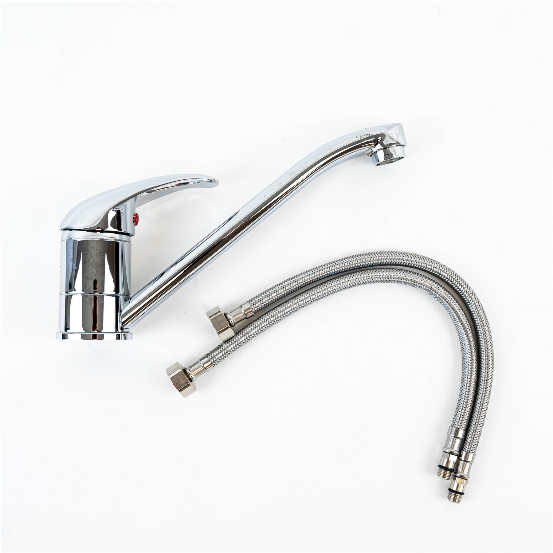 Chrome Metal Single Lever Kitchen Mixer Tap