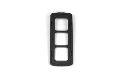 Black 3 way electrical surround on white background
