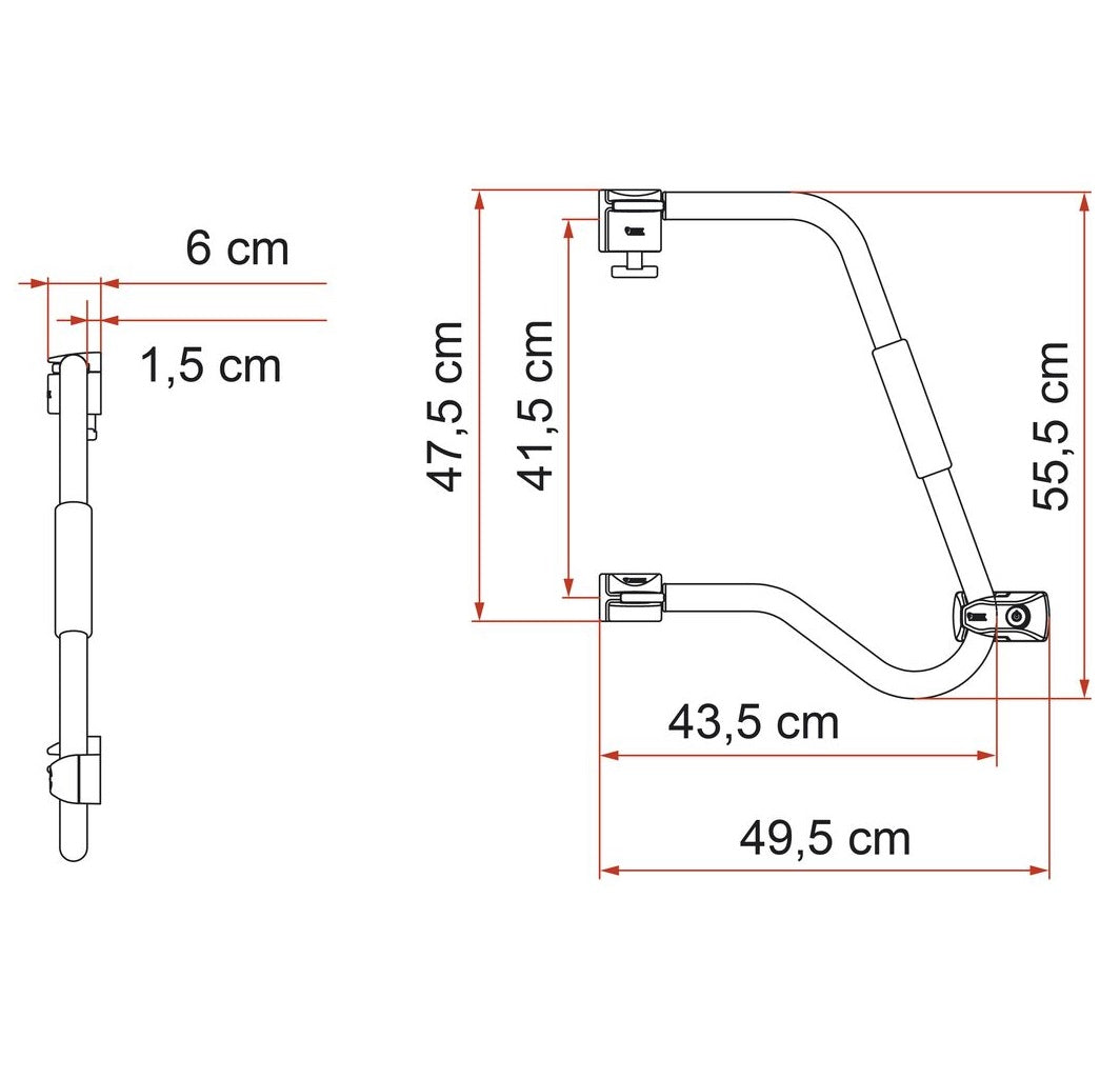 Fiamma Security Handle 46 White