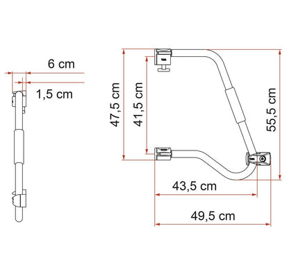 Fiamma Security Handle 46 White
