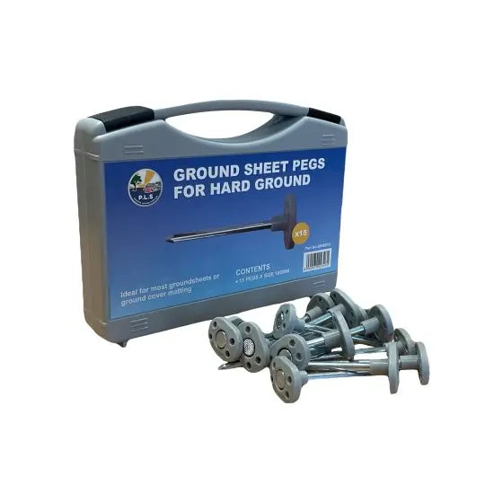 Steel Ground Sheet Pegs, Box of 15 Pennine Leisure Supplies