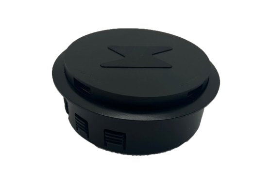 Pop-Up Wireless Charger Point with Twin USB - Black. PO130 Pennine Leisure Supplies