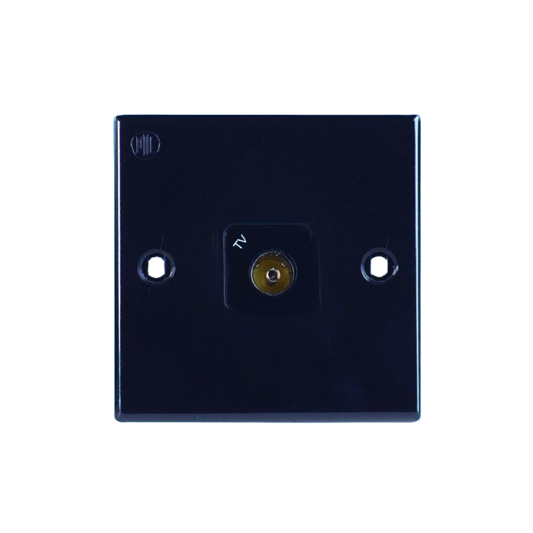 POWERPART  C-Line TV Socket - Black