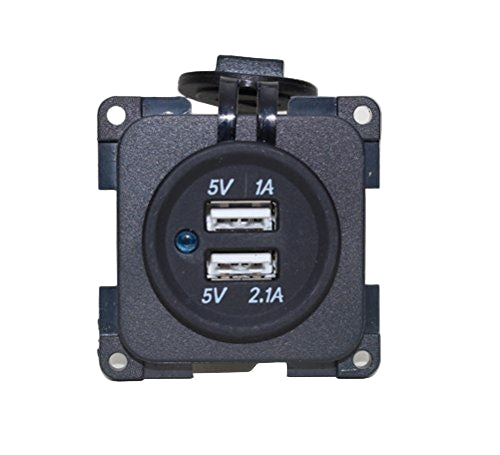 C-Line CBE Modular Twin USB Socket in Grey