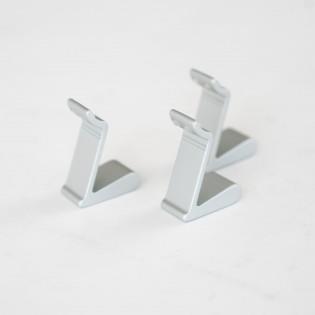 A pack of three Dethleffs motorhome hooks.