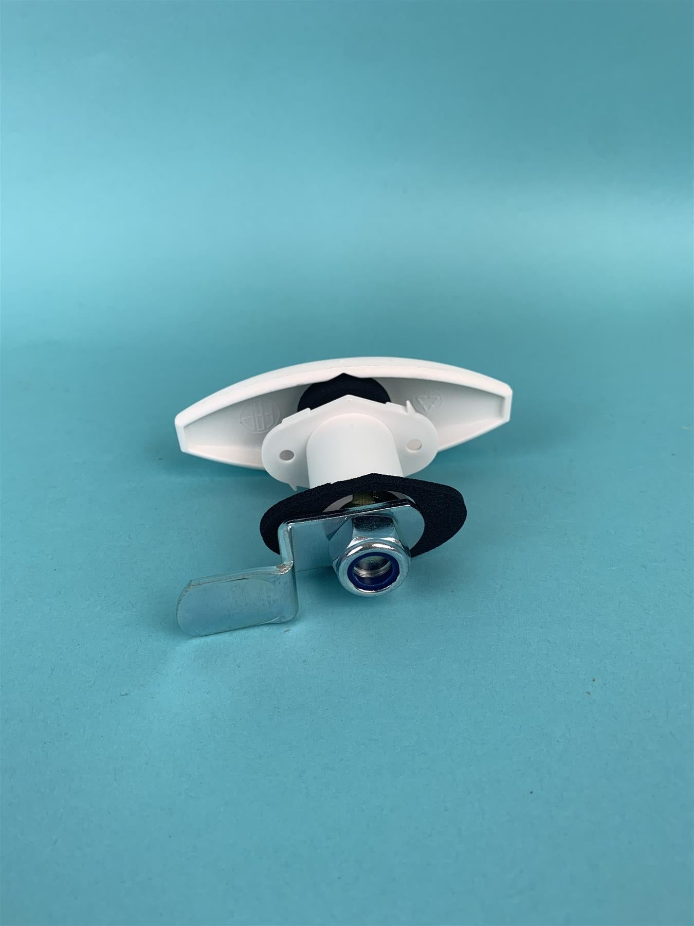 White FAP Oval Lock With Key