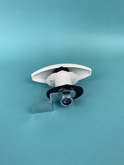 White FAP Oval Lock With Key