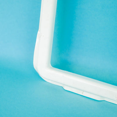 A white 280mm x 280mm Auto-Trail Tribute motorhome roof gasket.