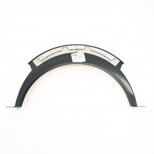 A grey Roller Team Autoroller 746 motorhome wheel arch.