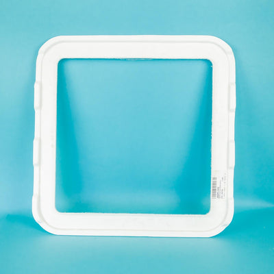 A white 400mm x 400mm Auto-Trail Tribute motorhome roof gasket.