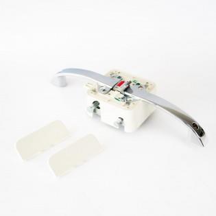 Roller Team Habitation Door Dual Handle Kit White RH (Horustech) Inner & Outer Zadi