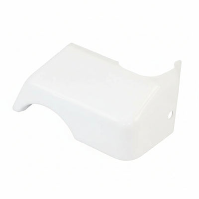 A white Roller Team Zefiro motorhome offside corner bumper pod.
