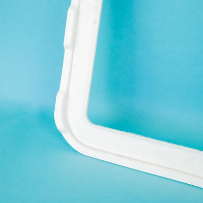 A white 400mm x 400mm Auto-Trail Tribute motorhome roof gasket.