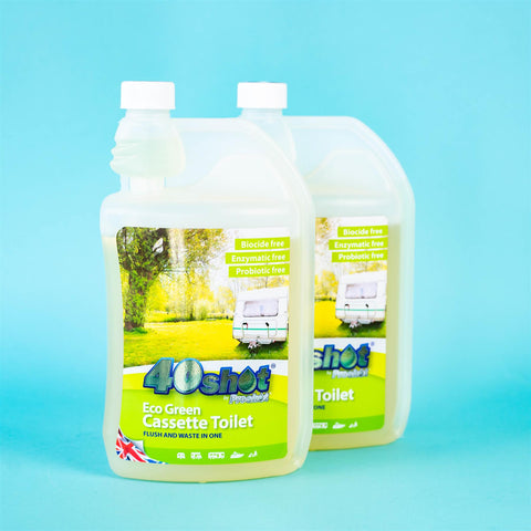 40 Shot Eco Green cassette Toilet chemical (Twin pack)