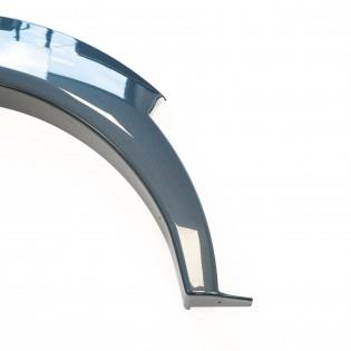 A grey Roller Team Autoroller 746 motorhome wheel arch.
