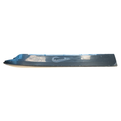 A grey Roller Team 695 2014 motorhome front left skirt.