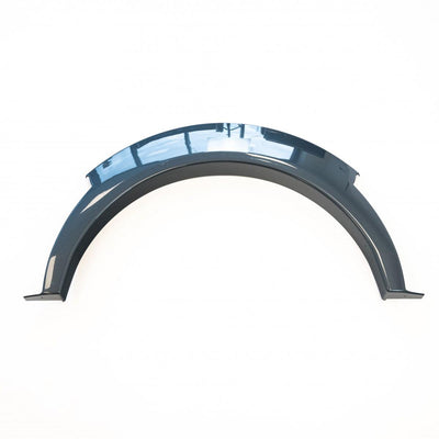 A grey Roller Team Autoroller 746 motorhome wheel arch.