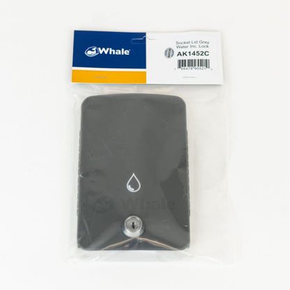 Whale socket lid grey including lock