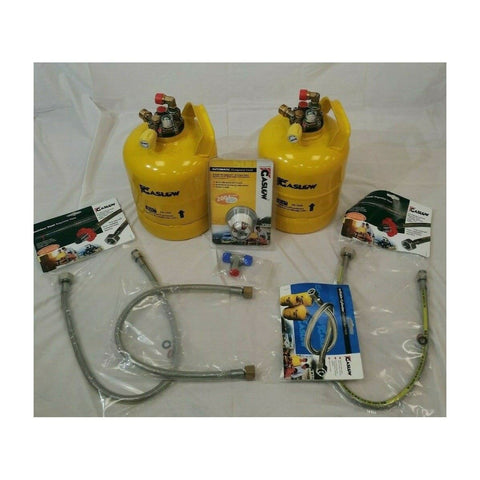 Twin 2.7kg Gaslow Refilable gas system