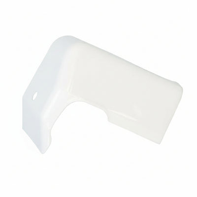 A white Roller Team Zefiro motorhome offside corner bumper pod.