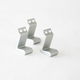 A pack of three Dethleffs motorhome hooks.