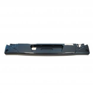 A black Roller Team Zefiro motorhome rear bumper.
