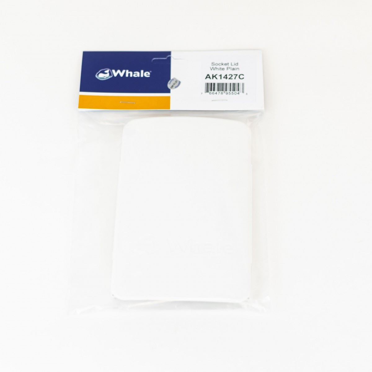 Whale plain white socket lid