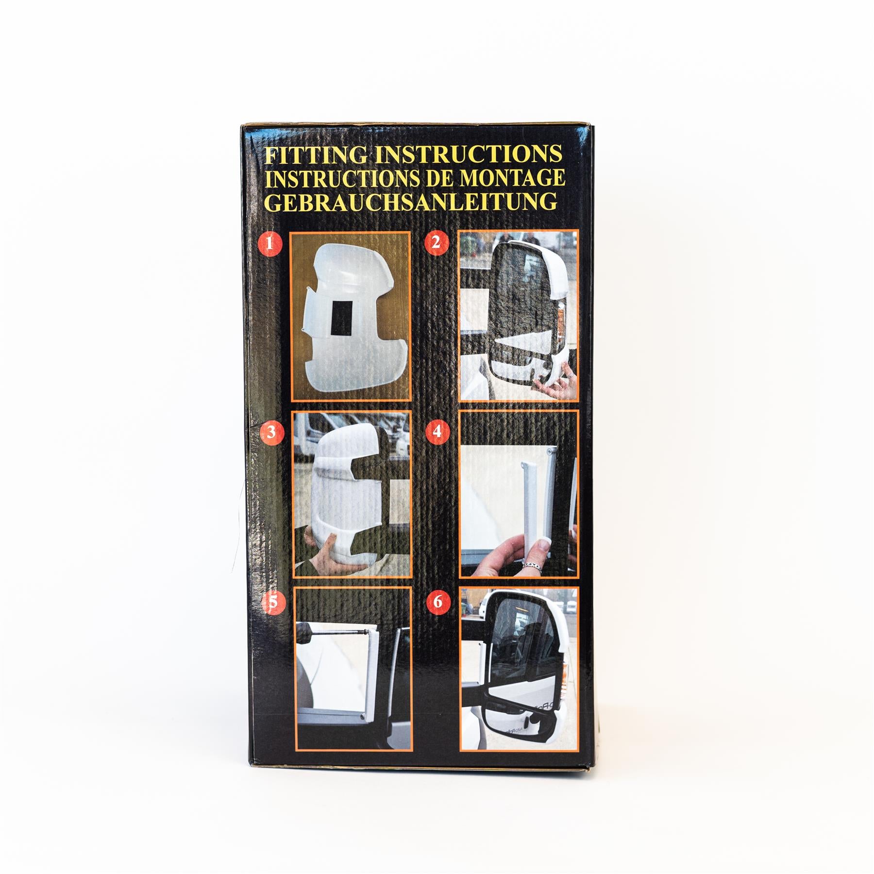 Genuine Milenco short-arm mirror protectors for motorhome or caravan