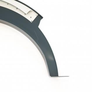 A grey Roller Team Autoroller 746 motorhome wheel arch.