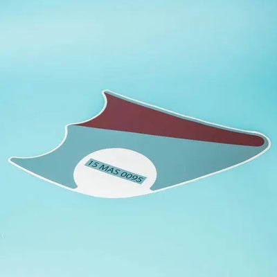 A grey and red vinyl decal for an Auto-Trail Imala motorhome nearside light fixture.