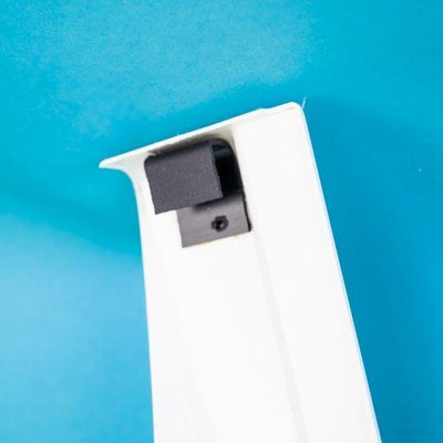 A white Roller Team motorhome door sill.