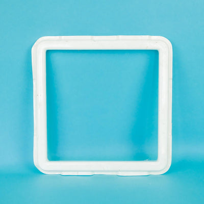 A white 280mm x 280mm Auto-Trail Tribute motorhome roof gasket.